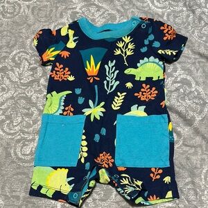 Colorful Dinosaur Baby Romper